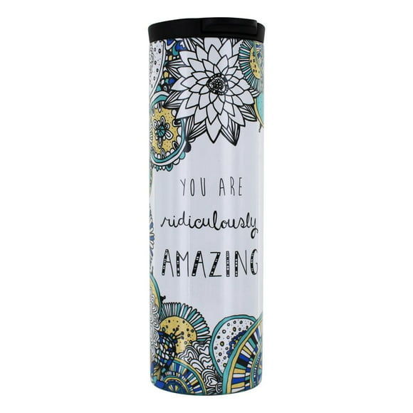 Aunty Acid Over 40 Tree-Free Greetings 16-Ounce Sip N Go Stainless Lined Travel Mug SG78558 